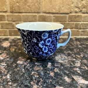 Burleigh Blue Calico China Teacup